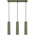 Lustra ar auklu KARBON 3xGU10/10W/230V zaļa