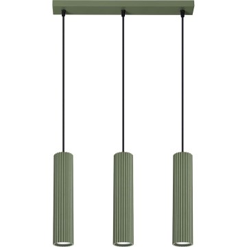 Lustra ar auklu KARBON 3xGU10/10W/230V zaļa