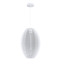 Lustra ar auklu KAREI 1xE27/20W/230V d. 30 cm balta