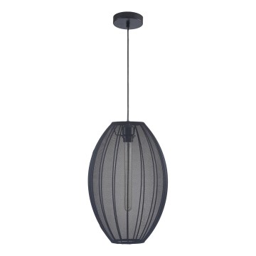 Lustra ar auklu KAREI 1xE27/20W/230V d. 30 cm melna