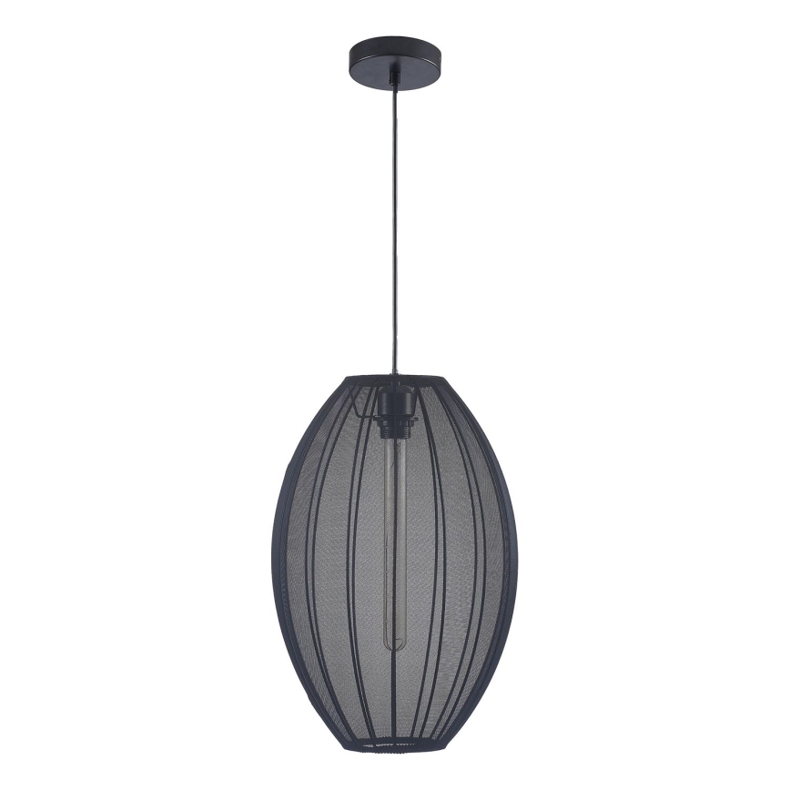 Lustra ar auklu KAREI 1xE27/20W/230V d. 30 cm melna