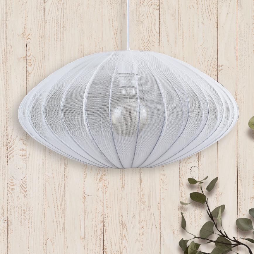 Lustra ar auklu KINU 1xE27/20W/230V d. 50 cm balta