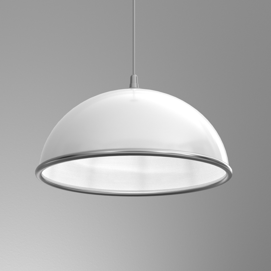 Lustra ar auklu KITCHEN 1xE27/15W/230V balta/spīdīgi hromēts