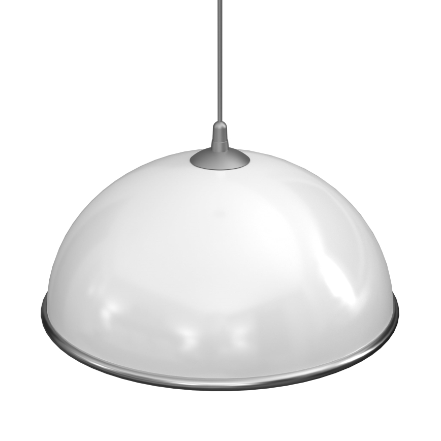 Lustra ar auklu KITCHEN 1xE27/15W/230V balta/spīdīgi hromēts