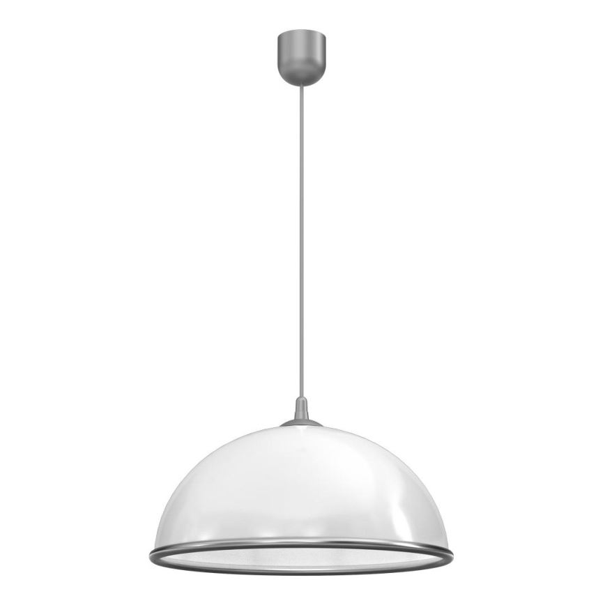 Lustra ar auklu KITCHEN 1xE27/15W/230V balta/spīdīgi hromēts