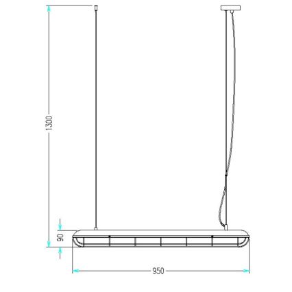 Lustra ar auklu KJELD 3xE14/60W/230V