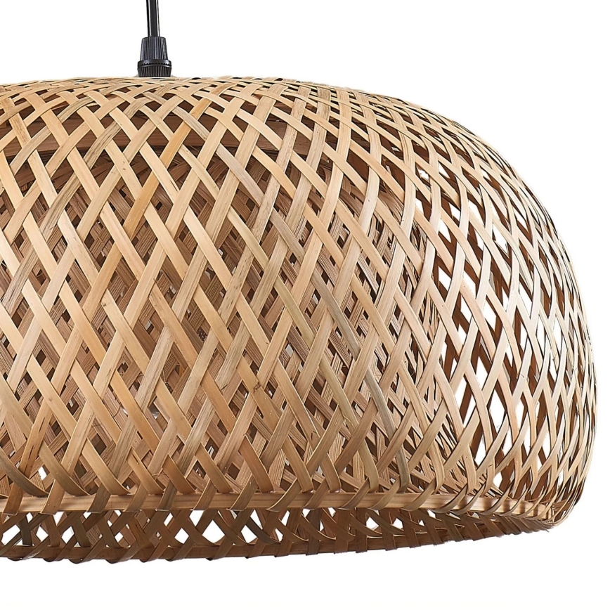 Lustra ar auklu KORFU 1xE27/20W/230V d. 38 cm bambusa