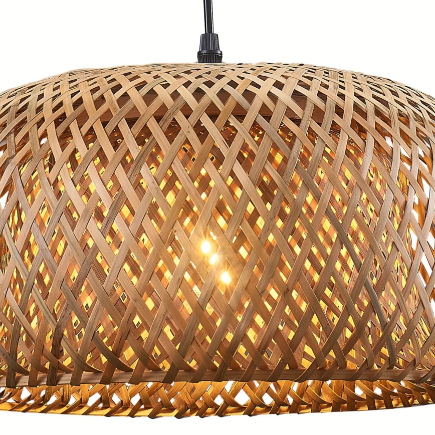 Lustra ar auklu KORFU 1xE27/20W/230V d. 38 cm bambusa