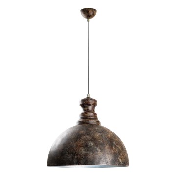 Lustra ar auklu KURE 1xE27/40W/230V d. 40 cm pelēka
