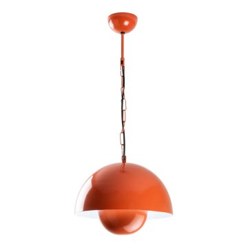 Lustra ar auklu KURE 1xE27/40W/230V oranža