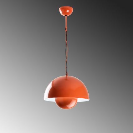 Lustra ar auklu KURE 1xE27/40W/230V oranža