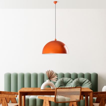 Lustra ar auklu KURE 1xE27/40W/230V oranža