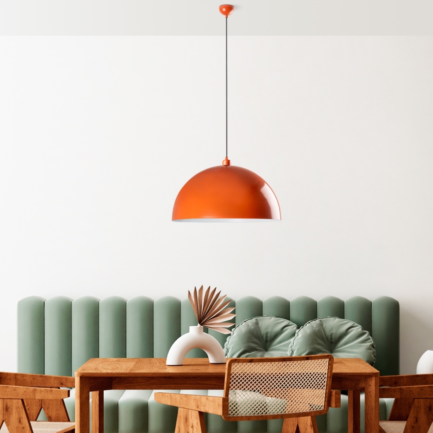 Lustra ar auklu KURE 1xE27/40W/230V oranža