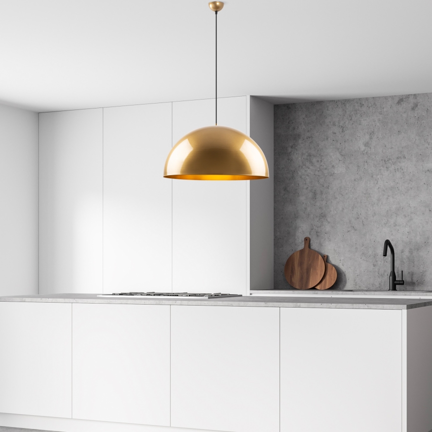 Lustra ar auklu KURE 1xE27/40W/230V zelta
