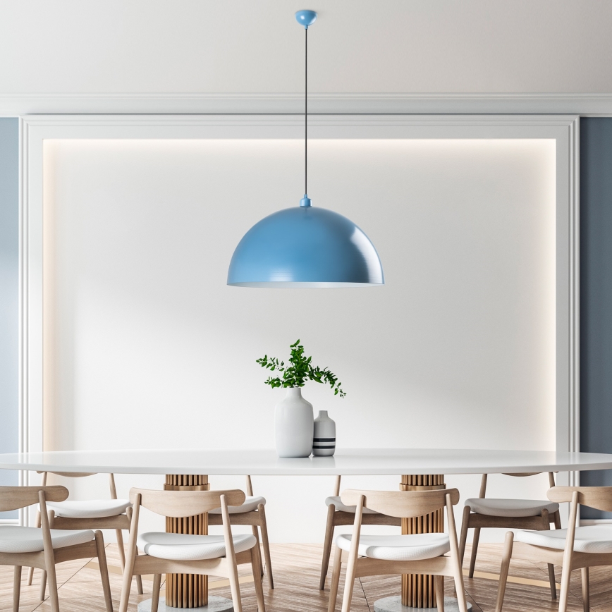 Lustra ar auklu KURE 1xE27/40W/230V zila