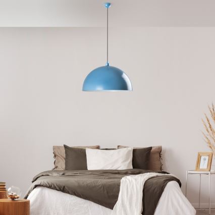Lustra ar auklu KURE 1xE27/40W/230V zila