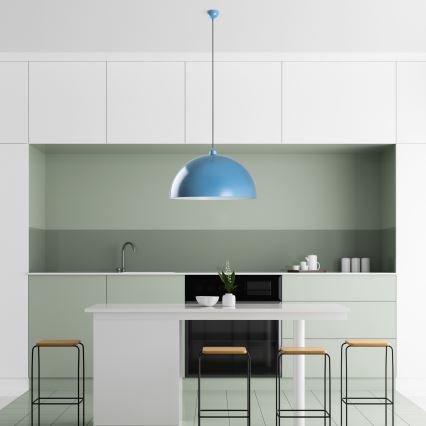 Lustra ar auklu KURE 1xE27/40W/230V zila