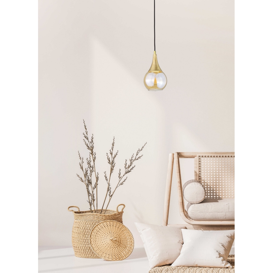 Lustra ar auklu LACRIMA HONEY 1xE27/60W/230V