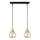 Lustra ar auklu LACRIMA HONEY 2xE27/60W/230V