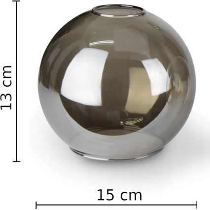 Lustra ar auklu LACRIMA SMOKY 3xE27/60W/230V