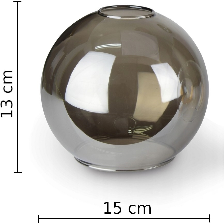 Lustra ar auklu LACRIMA SMOKY 4xE27/60W/230V