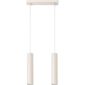 Lustra ar auklu LAGOS 2xGU10/10W/230V krēmkrāsa
