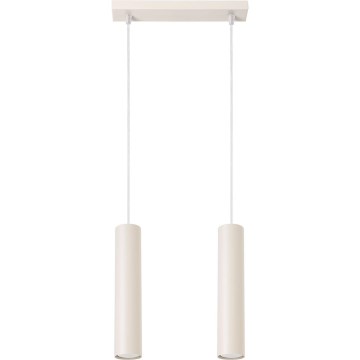 Lustra ar auklu LAGOS 2xGU10/10W/230V krēmkrāsa