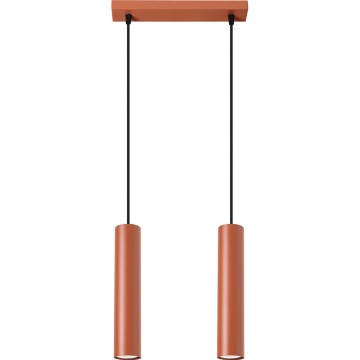 Lustra ar auklu LAGOS 2xGU10/10W/230V sarkana