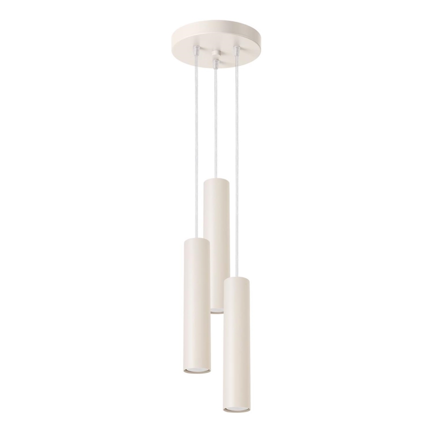 Lustra ar auklu LAGOS 3xGU10/10W/230V krēmkrāsa