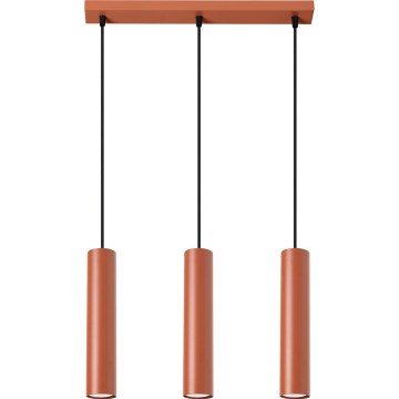 Lustra ar auklu LAGOS 3xGU10/10W/230V sarkana