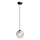 Lustra ar auklu LATIL 1xE27/60W/230V melna