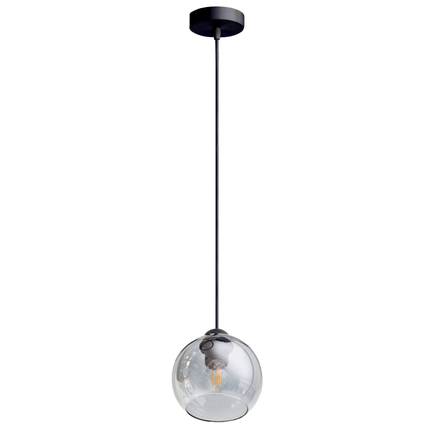 Lustra ar auklu LATIL 1xE27/60W/230V melna