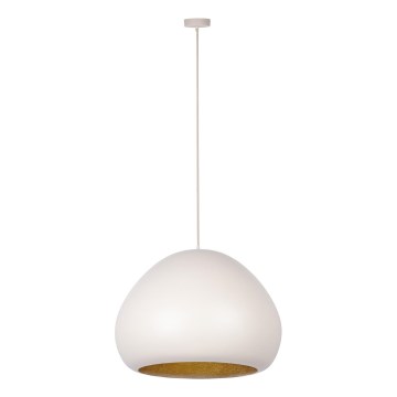 Lustra ar auklu LAVA 1xE27/15W/230V krēmkrāsa/zelta