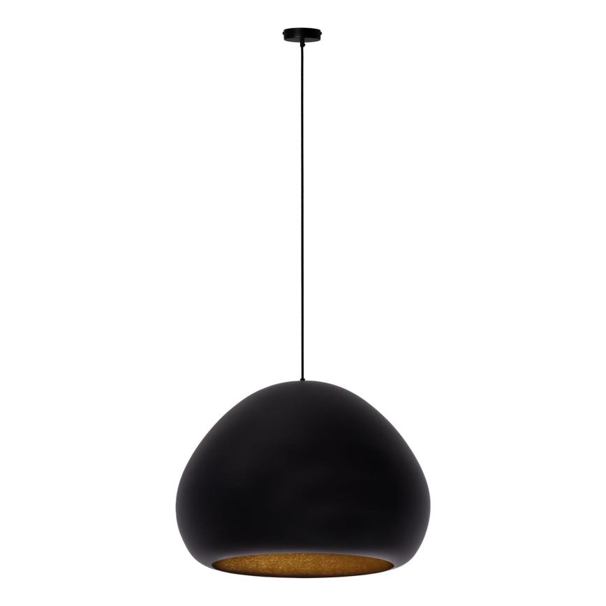 Lustra ar auklu LAVA 1xE27/15W/230V melna/zelta