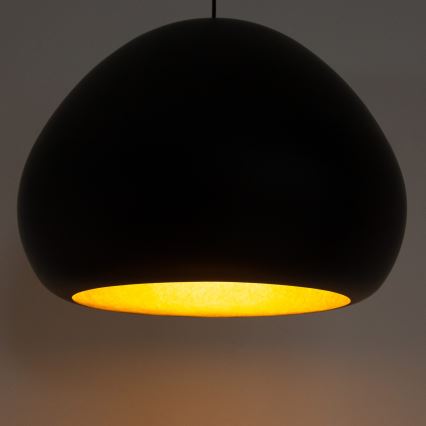 Lustra ar auklu LAVA 1xE27/15W/230V melna/zelta