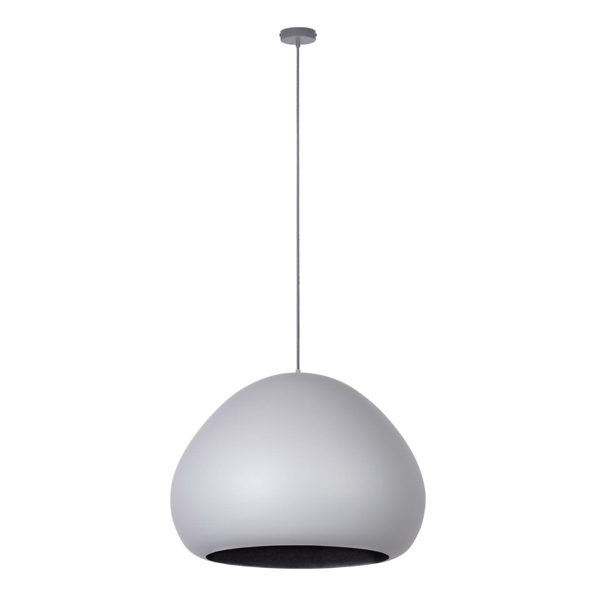 Lustra ar auklu LAVA 1xE27/15W/230V pelēka/melna