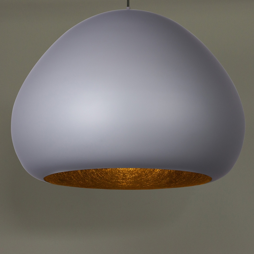 Lustra ar auklu LAVA 1xE27/15W/230V pelēka/melna