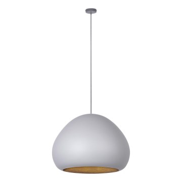 Lustra ar auklu LAVA 1xE27/15W/230V pelēka/zelta