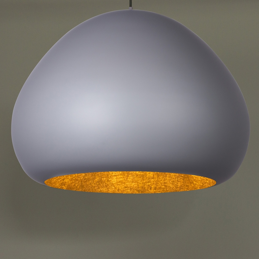Lustra ar auklu LAVA 1xE27/15W/230V pelēka/zelta