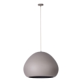 Lustra ar auklu LAVA 1xE27/15W/230V taupe/melna