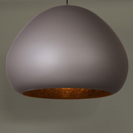 Lustra ar auklu LAVA 1xE27/15W/230V taupe/melna
