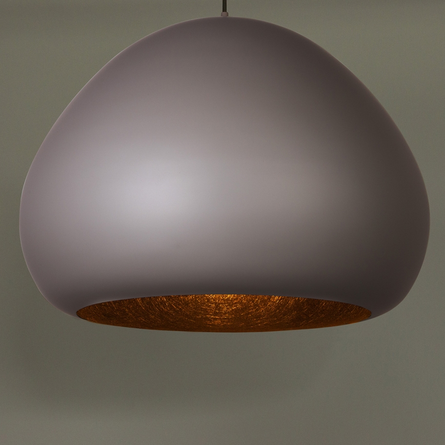 Lustra ar auklu LAVA 1xE27/15W/230V taupe/melna
