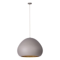 Lustra ar auklu LAVA 1xE27/15W/230V taupe/zelta