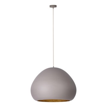 Lustra ar auklu LAVA 1xE27/15W/230V taupe/zelta