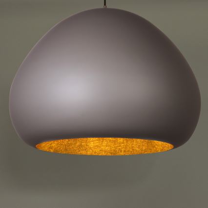 Lustra ar auklu LAVA 1xE27/15W/230V taupe/zelta