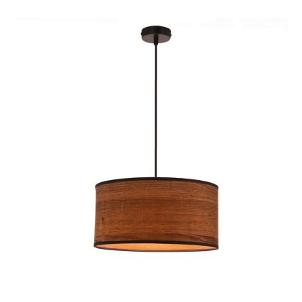 Lustra ar auklu LEGNO 1xE27/40W/230V d. 30 cm brūna