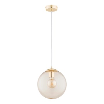 Lustra ar auklu LEILA 1xE27/15W/230V zelta