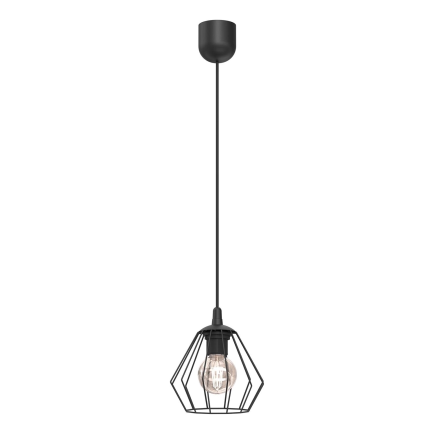 Lustra ar auklu LETI 1xE27/15W/230V melna