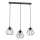 Lustra ar auklu LETI 3xE27/15W/230W melna