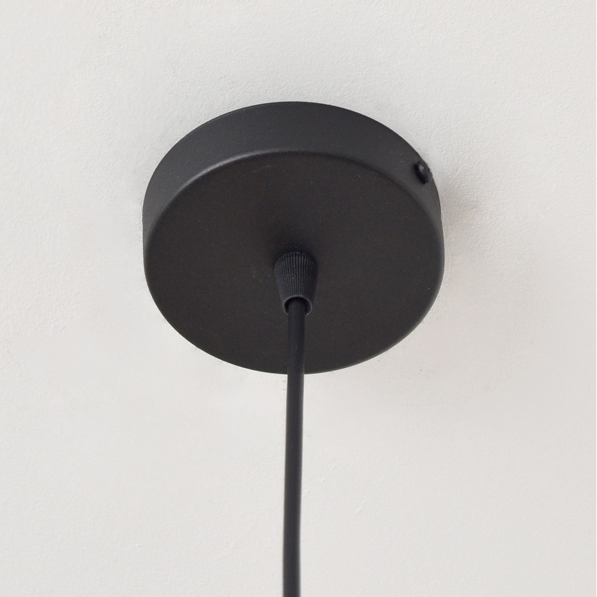 Lustra ar auklu LILI 1xE27/15W/230V melna/pelēka